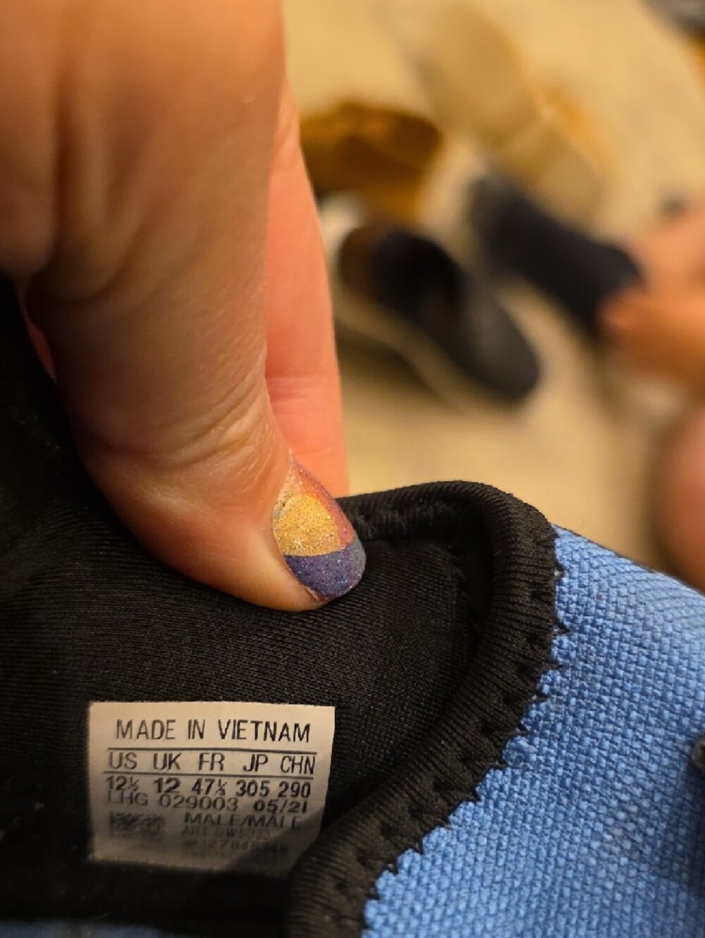 adidas Blue and Black NMD V2 Athletic Sneakers - Picture 11 of 13